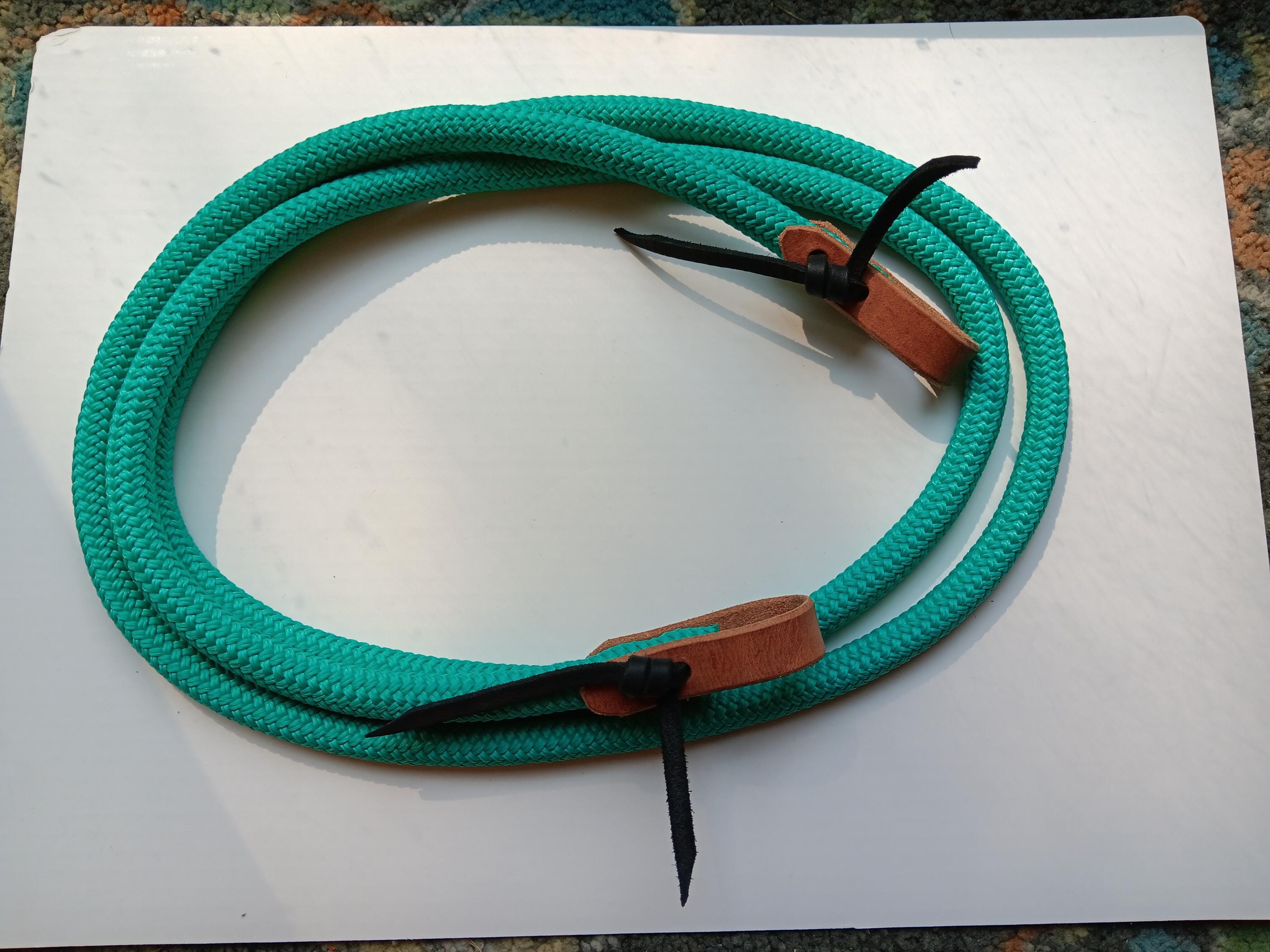 Loop Rope Reins, Optional Snap End, Custom Made Length, Barrel Reins ...