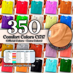 350 Comfort Colors 1717 Mockup Bundle, 1717 Flat Lay Mockup, c1717 Mockup Bundle, Comfort Colors Flat Lay Mockup Bundle, 1717 Mockup Bundle