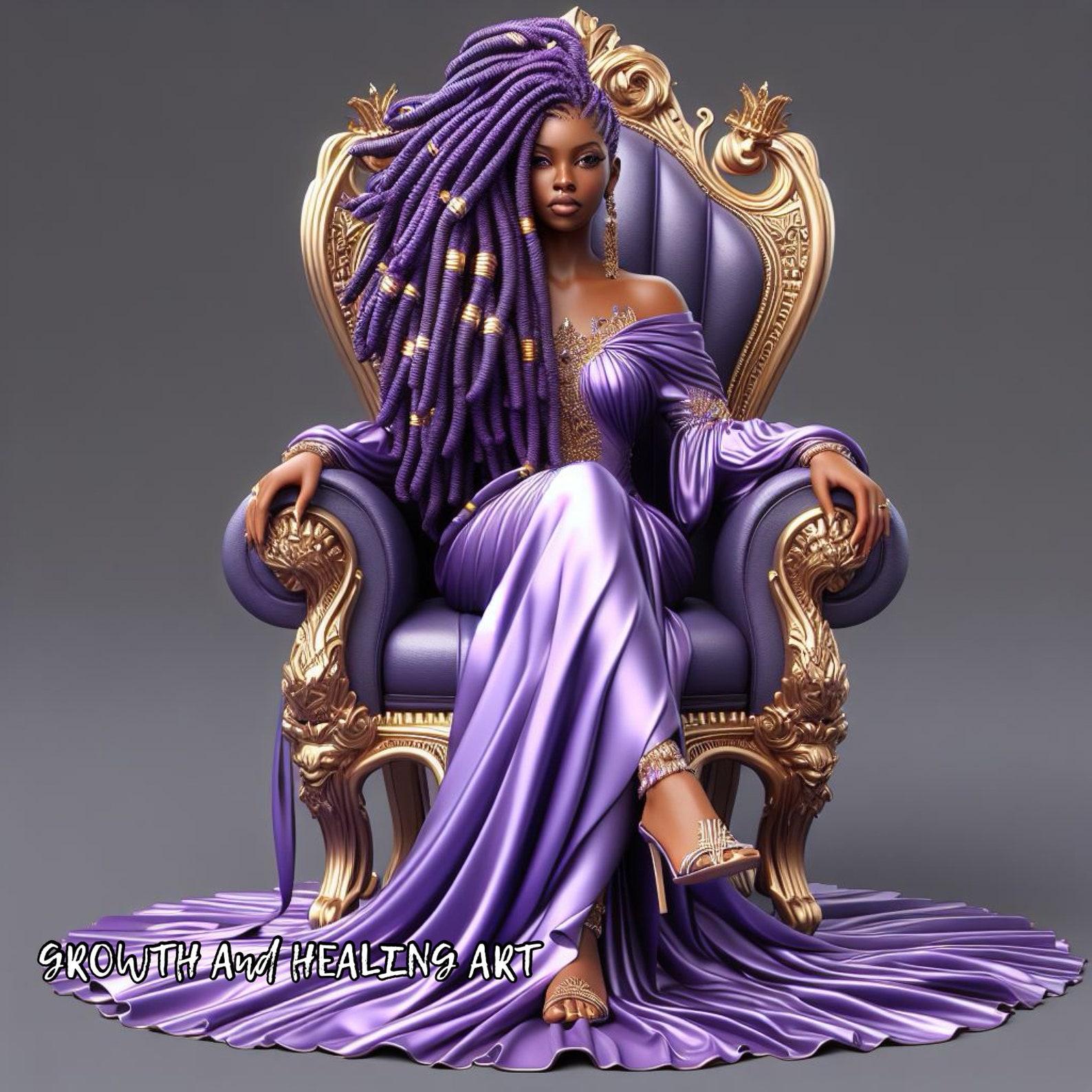 The Color Purple, AI Digital Art, Black Artists, Healing, Journals, T