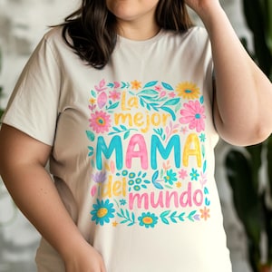 La Mejor Mama PNG, Spanish Mom Clipart, Día de la Madre PNG, Mother&#39;s Day Spanish, Regalo para Mamá, Mexican Mothers Day File