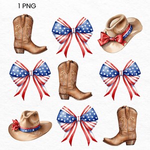 Coquette 4th Of July PNG, USA Flag Cowgirl, Western Artful Print, Vintage Cowgirl PNG, Cowgirl Boots, Wild West Clipart, Cowgirl Clipart