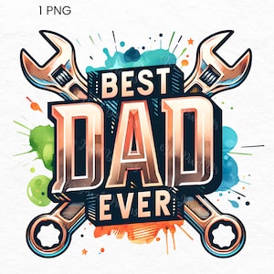Melhor Pai De Todos Png, Super Dad Png, Dad Png, Fathers Day Clipart, Daddy Png, Gift for Dad, Dad Clipart Sublimation, Fathers Day Present