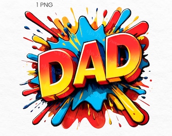 Dad Png, Best Dad Ever Png, Super Dad Png, Fathers Day Clipart, Daddy Png, Gift for Dad, Dad Clipart Sublimation, Fathers Day Present