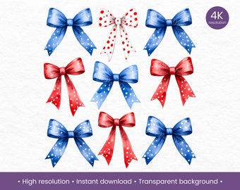 Clipart archi patriottici - American Girl Png, Soft Girl Era Estetica Png, Coquette 4 luglio, Coquette con fiocco carino, Coquette con fiocco a nastro
