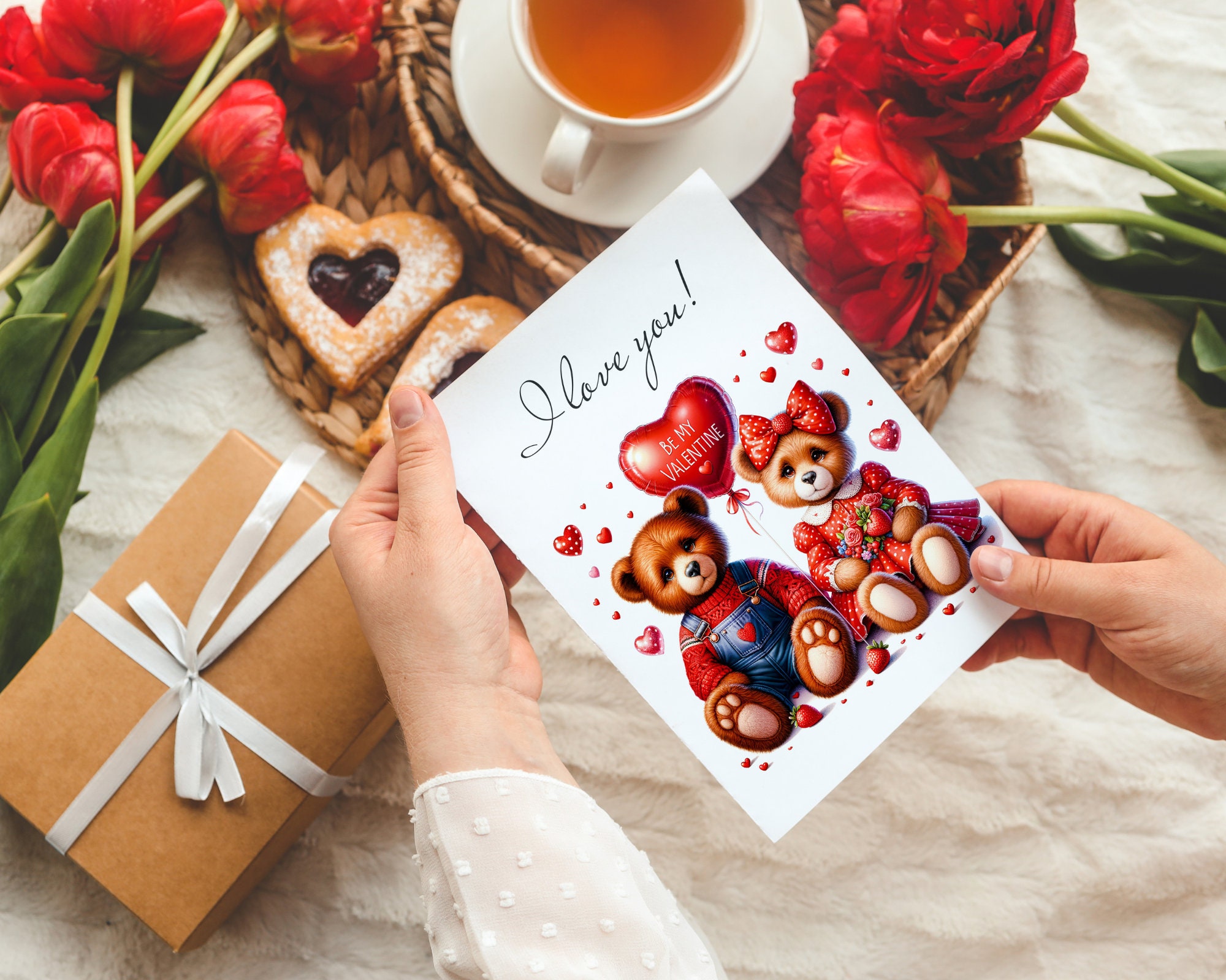 Watercolor Teddy Bears Couple Clipart 11 PNG Valentines Day Clipart ...