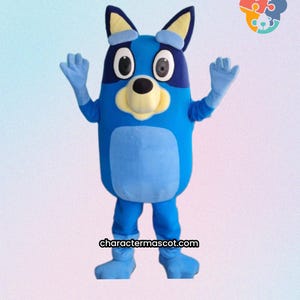 Disfraz de mascota similar a Bluey - Calidad premium - Vendedor del Reino Unido