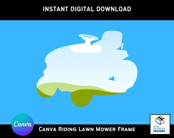 Canva zitmaaier silhouet framesjabloon (directe download)