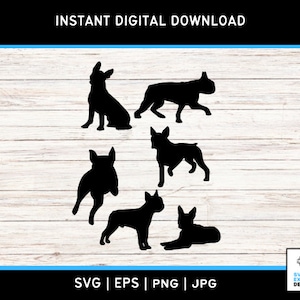 Honden silhouet SVG, hondenras silhouetten, huisdier minnaar SVG, Canine Vector, puppy gesneden bestand, digitale download, Cricut, silhouet, PNG