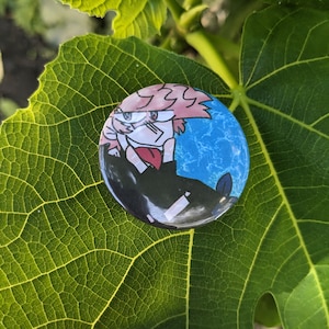 Jackal Sticking Out Tounge Pin/Button