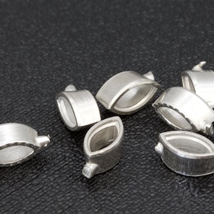 6x3mm Marquise Bezel Setting: Recycled Sterling Silver or Gold Collet