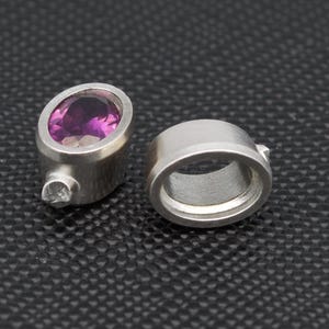 6x4mm Oval Bezel setting - 100% recycled sterling silver or gold - collet gemstone mount for jewellery making