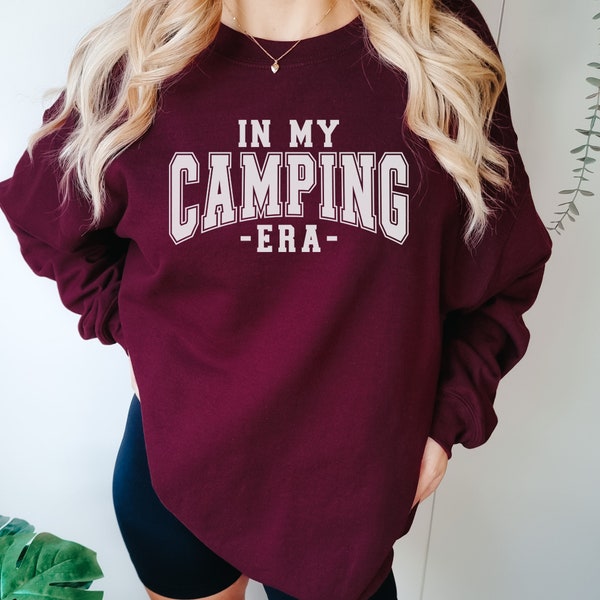 Minimalistisches Camping Shirt, Vanlife Hoodie, Cooler Freizeit Pulli, Camping Sweatshirt, Vintage Sweater, Oversized Sweatshirt, Geschenk