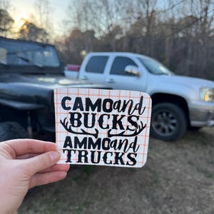 camo and bucks ammo and trucks decal