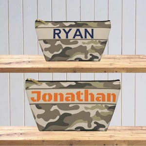 Personalisierte Camo Make-up-Tasche - Kulturtasche für Herren, benutzerdefinierte Reißverschlusstasche, Federmäppchen, Tech-Organizer