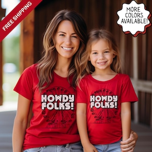 State Fair Shirt for Women & Girls, Family Matching Ferris Wheel T-Shirt, County Fair Mama and Mini Tee, Livestock Show Gift