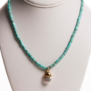 Turquoise Necklace with Charm