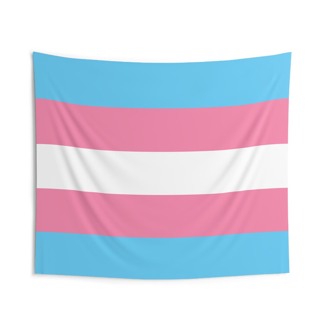 Transgender Pride Flag Wall Tapestry Trans Flag Wall Art Transgender ...