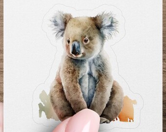 Cute Koala Bear Sticker, Waterproof Vinyl Decal