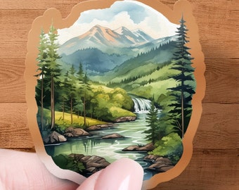 The Great Smoky Mountains Sticker, Travel Lover Decal, Laptop, Car Window Decal, Water Bottle, Premium Quality, Multiple Sizes & Styles