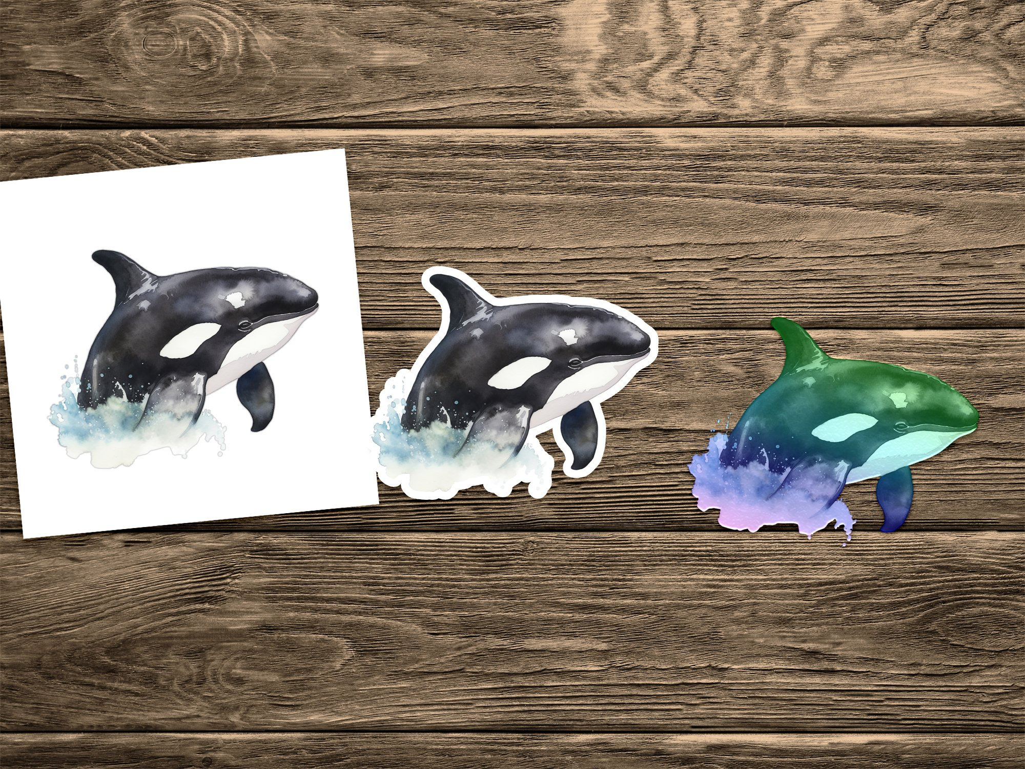 Killer Whale Sticker Die Cut Vinyl Decal Ocean Themed - Etsy