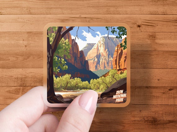 Travel Souvenir Sticker Zion National Park Car Decal - Not All Who Wander Window Sticker Utah Souvenir National Parks Souvenir