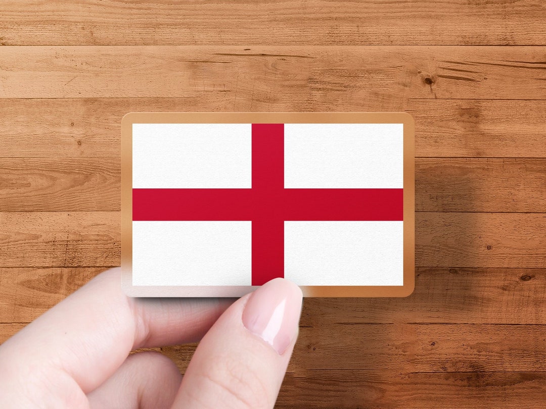 English Flag Sticker, Durable Vinyl Decal, Patriotic Laptop Decoration