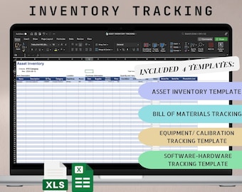 Inventory Management System | BOM & Asset Tracker | Excel Template| Hardware Inventory