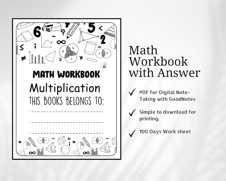 Multiplication Workbook With Answers | 100-day Math Worksheets ...