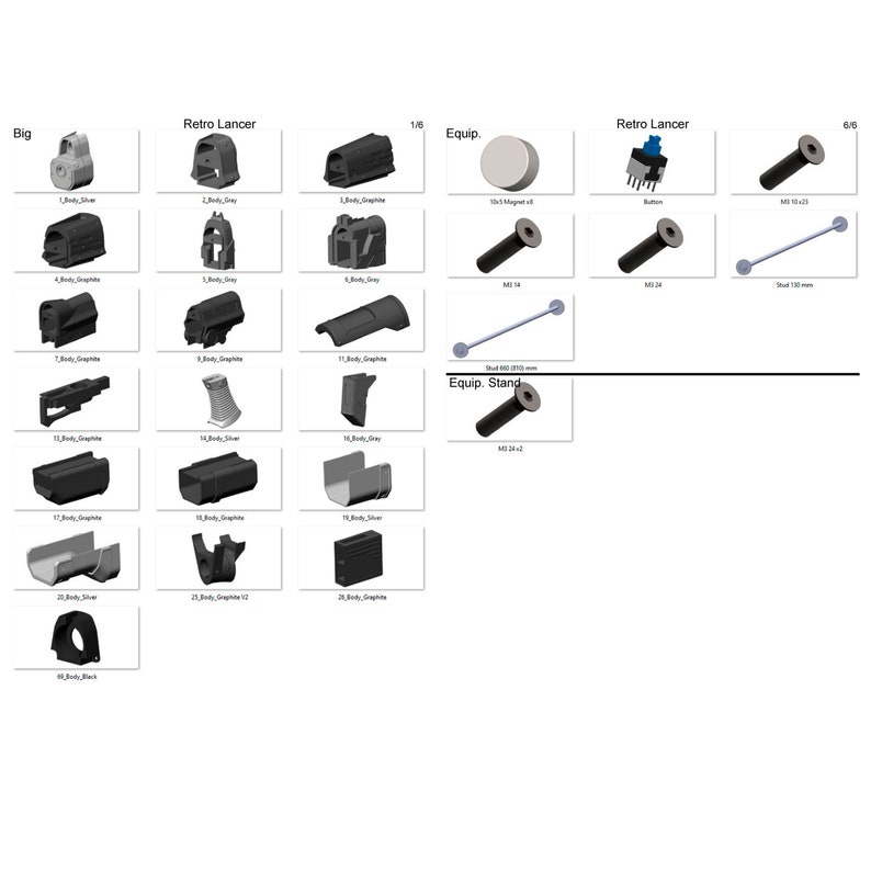 Retro Lancer Gears of War Printable 3d Model Commercial for