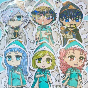 Witch Hat Holographic Chibi Stickers Waterproof Vinyl