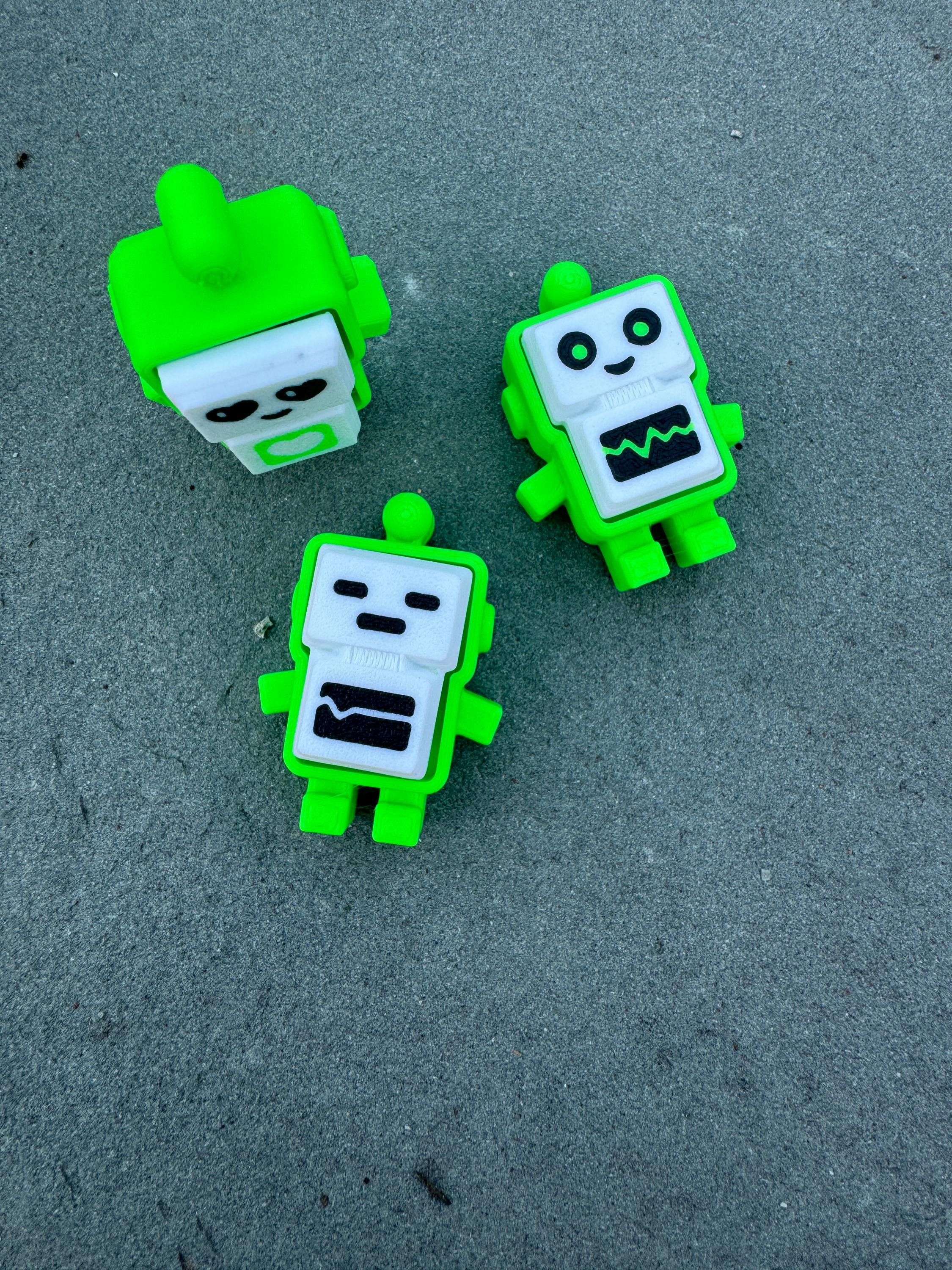 Robot Fidget Clicker Toy Set: 3D Printed Mechanical Switch Desk Toy ...
