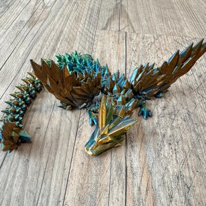 Kristallflügel-Drache | 3D gedrucktes Gliederspielzeug