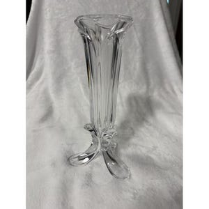 Cristal D&#39;Arque Durand Bandol 3 Footed Lead Crystal Vase