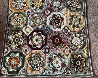 Persische Fliesendecke, handgehäkelte Decke