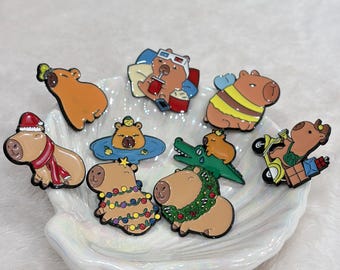 SPILLA SMALTATA a forma di pinguino, regali kawaii, spilla cloisonné a forma di pinguino, piccola spilla a forma di pinguino, spille con animali, Natale per lei, idee regalo kawaii per Natale