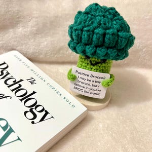 FREESHIP | BASE INCLUDED | Personalized Emotional support Positive veggie crochet toy desk buddy funny motivation mental health gift for her