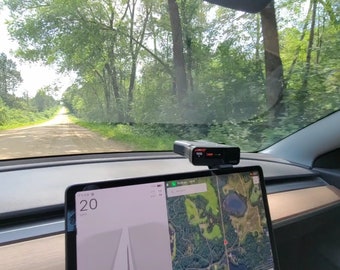 Uniden R7 Radar Detector Mount for Tesla Model 3 Y – Removable Custom Fit