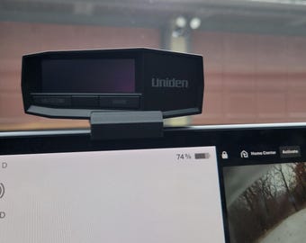 Uniden R8 radar detector mount for Tesla Model 3 and Model Y (including Juniper) custom removable