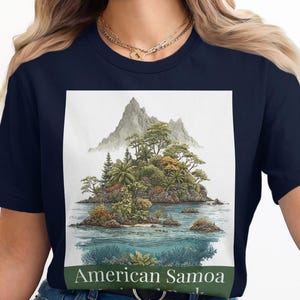 American Samoa T-Shirt, Island Paradise Tee, Tropical Vacation Souvenir, Samoa Gift, Beach Lover Shirt, South Pacific Islands