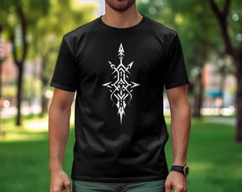 Abstract Tribal Arrow T-Shirt, Geometric Graphic Tee