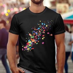Abstract Art T-Shirt: Colorful Modern Graphic Tee, Unisex Casual Wear