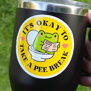 Funny Nurse Sticker: "Take a Break" Self Care, Waterproof Vinyl Decal