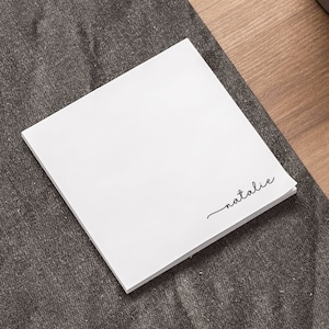 Personalized Custom Name | Post-it® Notes by 3M | Custom Note Pads | Gifts for Teacher, Doctor, Teens, Mom | Minimalist Sticky Notes