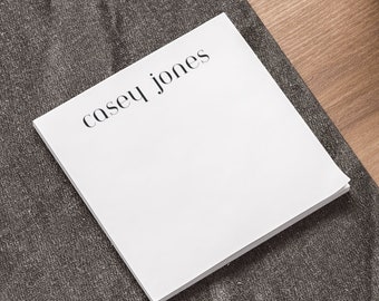 Personligt namn | Post-it®-lappar från 3M | Minimalistiska anteckningsblock | Presenter till lärare, läkare, tonåringar, mamma | Självhäftande lappar