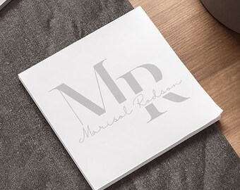Personligt namn | Post-it®-lappar från 3M | Anteckningsblock med monogram | Presenter till lärare, läkare, tonåringar, mamma | Självhäftande lappar