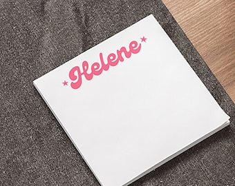 Personligt namn | Post-it®-lappar från 3M | Anpassade anteckningsblock | Namngåvor till lärare, läkare, tonåringar, mamma | Självhäftande lappar