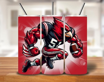 Cardinal Football Tumbler Wrap
