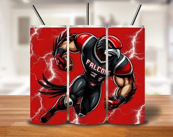 Falcon Football Lightning Tumbler Wrap