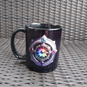 Mug | Tasse | Becher | Free Shipping | Ceramic Coffee Mug | Coffee mug with artwork | Mindfulness mug | symbolic art | Artistic coffee mug