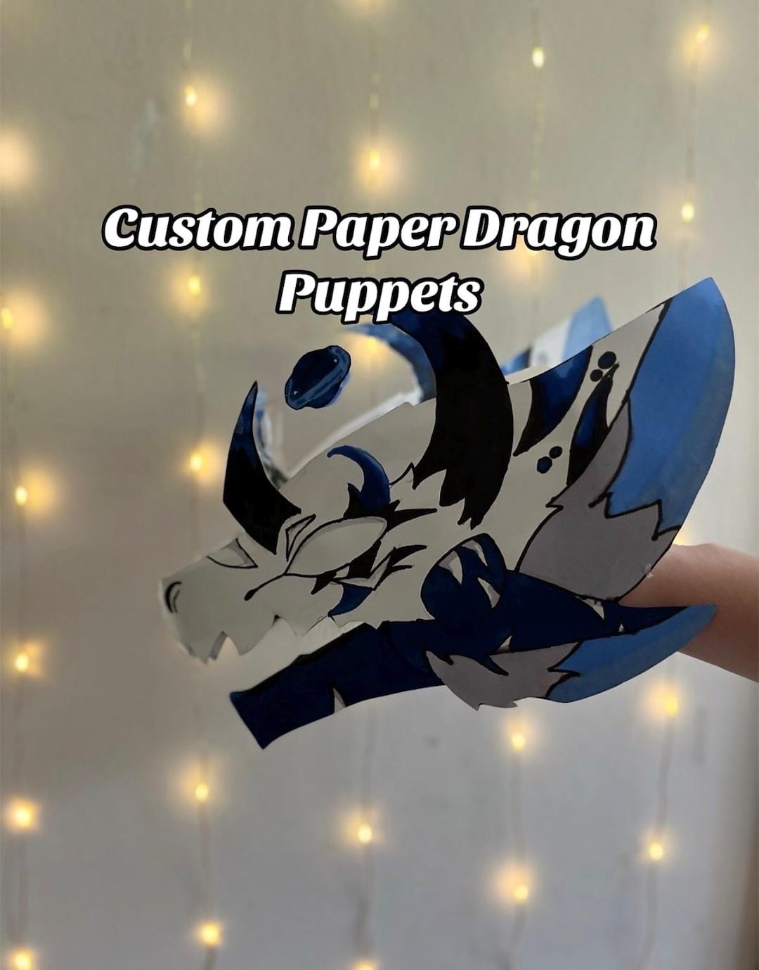Paper Dragon Puppet Commissions - Etsy